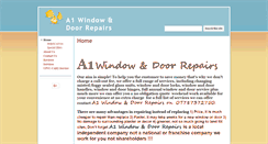 Desktop Screenshot of a1window-door-repairs.co.uk