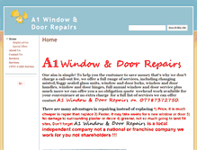 Tablet Screenshot of a1window-door-repairs.co.uk